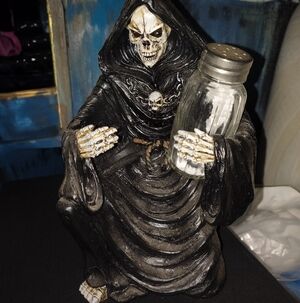 Resin Grim Reaper with Salt Shaker